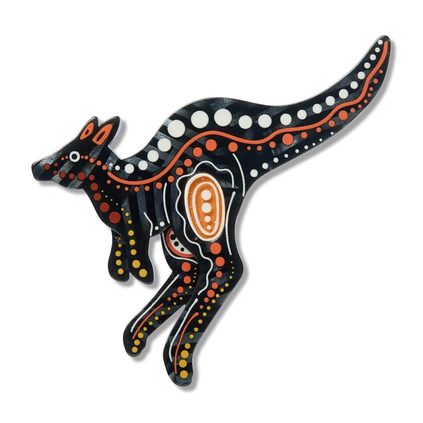 Matjumpa Ritjinguthinha Brooch  -  Erstwilder  -  Quirky Resin and Enamel Accessories