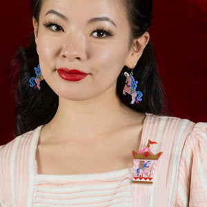 Carousel for One Brooch  -  Erstwilder  -  Quirky Resin and Enamel Accessories