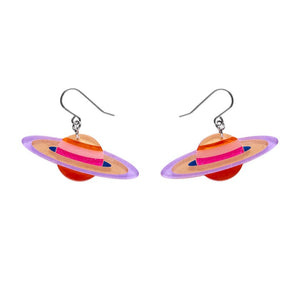 Sixth From The Sun Drop Earrings  -  Erstwilder  -  Quirky Resin and Enamel Accessories