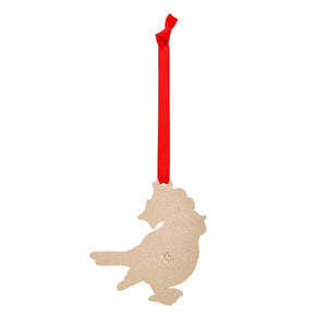 Ruby the Robin Enamel Ornament  -  Erstwilder  -  Quirky Resin and Enamel Accessories