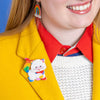 Kitty Brite Brooch  -  Erstwilder  -  Quirky Resin and Enamel Accessories