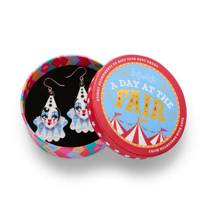 Send in the Clown Drop Earrings (IMPERFECT)  -  Erstwilder  -  Quirky Resin and Enamel Accessories