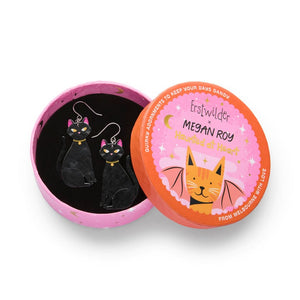 Bad Luck Charm Drop Earrings  -  Erstwilder  -  Quirky Resin and Enamel Accessories