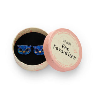 Guadeloupe the Saint Stud Earrings  -  Erstwilder  -  Quirky Resin and Enamel Accessories