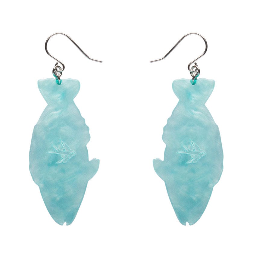 Bleeker's Parrotfish Drop Earrings  -  Erstwilder  -  Quirky Resin and Enamel Accessories