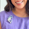Yangtze Finless Porpoises Brooch  -  Erstwilder  -  Quirky Resin and Enamel Accessories