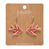 Swallow Drop Earrings - Pink