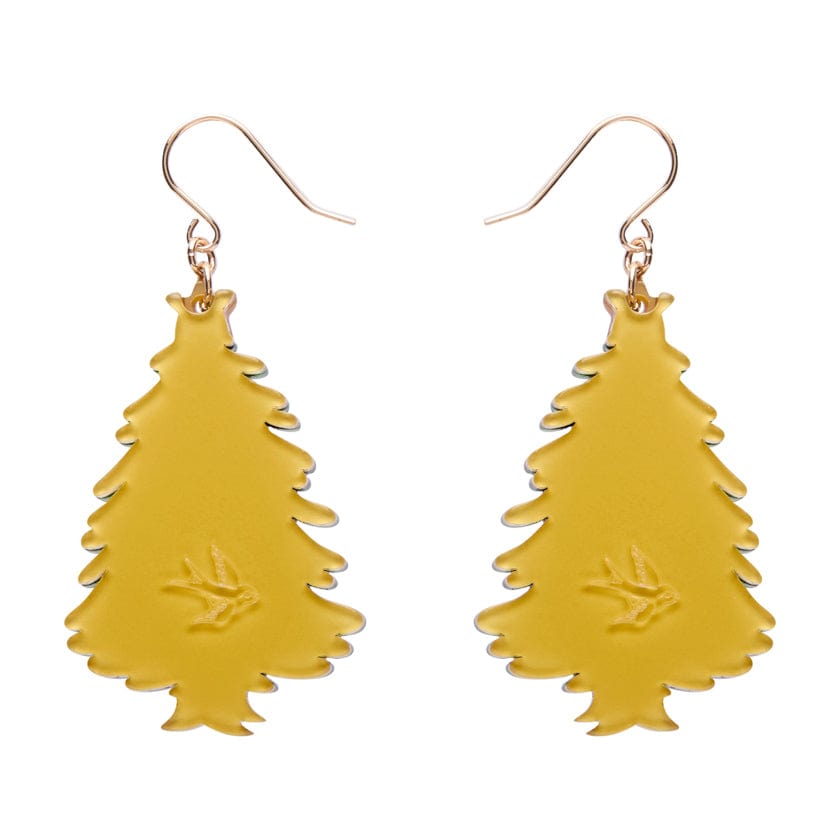 Christmas Tree Centre-Piece Drop Earrings  -  Erstwilder  -  Quirky Resin and Enamel Accessories