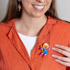 Cosmic Kitty Brooch  -  Erstwilder  -  Quirky Resin and Enamel Accessories