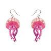 Mauve Stinger Jellyfish Drop Earrings