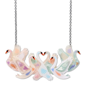 Silent Sister Necklace  -  Erstwilder  -  Quirky Resin and Enamel Accessories