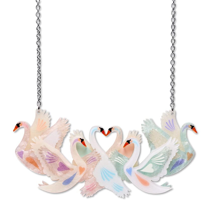 Silent Sister Necklace  -  Erstwilder  -  Quirky Resin and Enamel Accessories