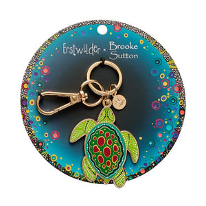 Yaunati Enamel Key Ring  -  Erstwilder  -  Quirky Resin and Enamel Accessories
