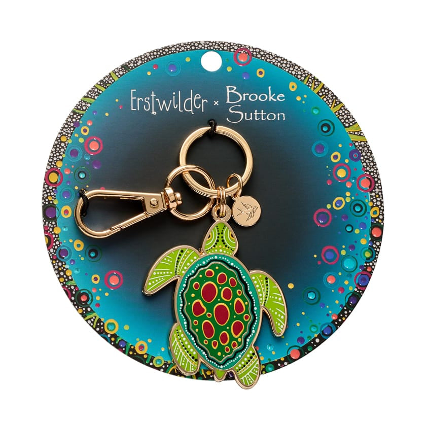 Yaunati Enamel Key Ring  -  Erstwilder  -  Quirky Resin and Enamel Accessories