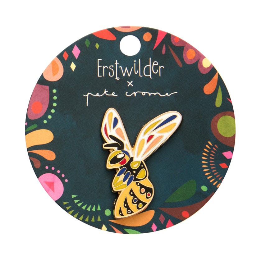 The Youthful Yellowjacket Enamel Pin  -  Erstwilder  -  Quirky Resin and Enamel Accessories