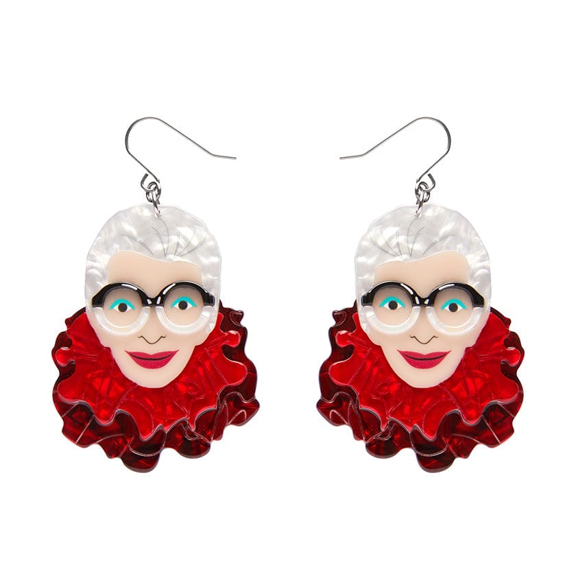 The Face of Style Iris Drop Earrings (IMPERFECT)  -  Erstwilder  -  Quirky Resin and Enamel Accessories