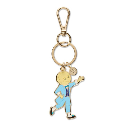 Moonface Enamel Key Ring  -  Erstwilder  -  Quirky Resin and Enamel Accessories