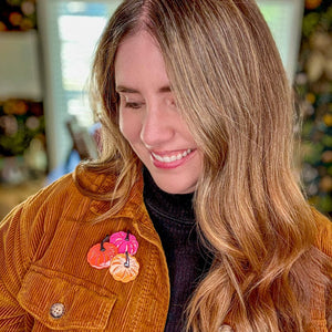 Just Gourdgeous Brooch  -  Erstwilder  -  Quirky Resin and Enamel Accessories