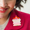 Delicate Sensibilities Brooch  -  Erstwilder  -  Quirky Resin and Enamel Accessories