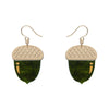 Acorn Drop Earrings - Green  -  Erstwilder Essentials  -  Quirky Resin and Enamel Accessories