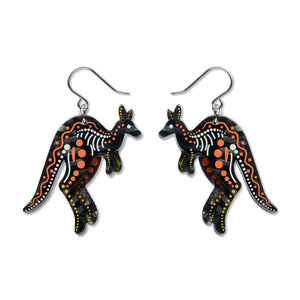 Matjumpa Ritjinguthinha Drop Earrings  -  Erstwilder  -  Quirky Resin and Enamel Accessories