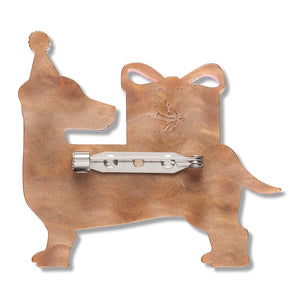 Present Company Brooch  -  Erstwilder  -  Quirky Resin and Enamel Accessories