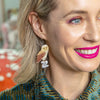 Barny Owl Drop Earrings