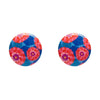 Dahlia Rounded Stud Earrings - Pink  -  Erstwilder Essentials  -  Quirky Resin and Enamel Accessories