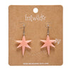 North Star Drop Earrings - Pink
