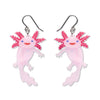 Axolotl Drop Earrings  -  Erstwilder  -  Quirky Resin and Enamel Accessories