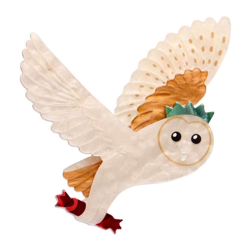 Otto the Owl Brooch  -  Erstwilder  -  Quirky Resin and Enamel Accessories