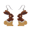 Cocoa the Bunny Drop Earrings  -  Erstwilder  -  Quirky Resin and Enamel Accessories