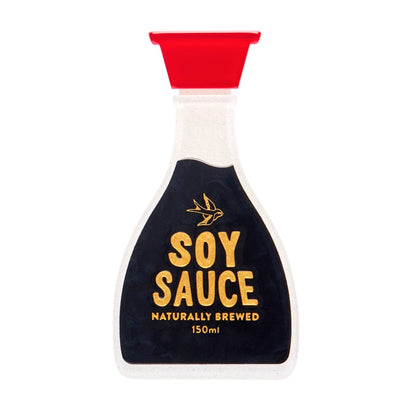 The Joy of Soy Brooch  -  Erstwilder  -  Quirky Resin and Enamel Accessories
