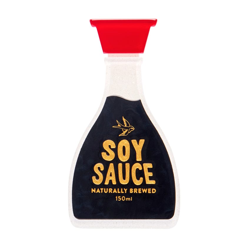 The Joy of Soy Brooch  -  Erstwilder  -  Quirky Resin and Enamel Accessories