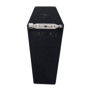 Cozy Coffin Brooch  -  Erstwilder  -  Quirky Resin and Enamel Accessories