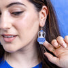 Amphora Drop Earrings - White  -  Erstwilder Essentials  -  Quirky Resin and Enamel Accessories