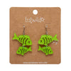 Fish Friends Drop Earrings - Green  -  Erstwilder Essentials  -  Quirky Resin and Enamel Accessories