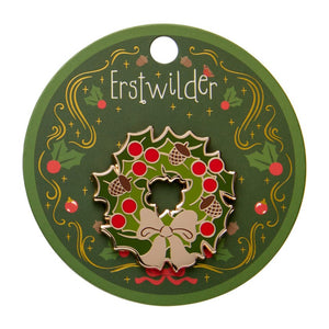 Forest Wreath Enamel Pin  -  Erstwilder  -  Quirky Resin and Enamel Accessories