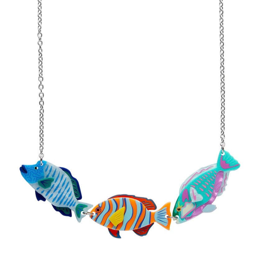 Time for School Necklace  -  Erstwilder  -  Quirky Resin and Enamel Accessories