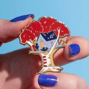 The Treehouse Enamel Pin  -  Erstwilder  -  Quirky Resin and Enamel Accessories