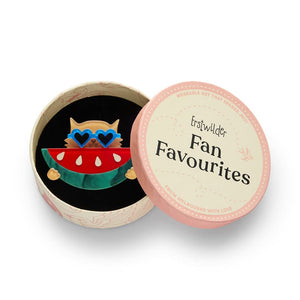 Sunnies & Seeds Brooch  -  Erstwilder  -  Quirky Resin and Enamel Accessories