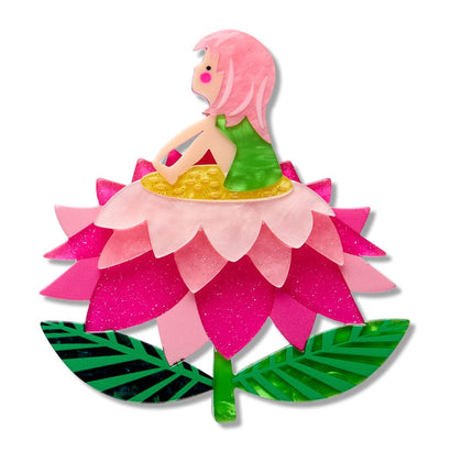 Pocket Princess Brooch  -  Erstwilder  -  Quirky Resin and Enamel Accessories