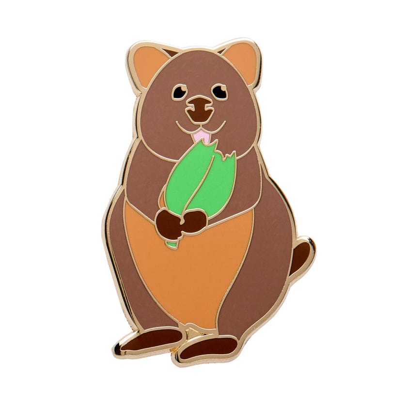 Quinn the Quokka Enamel Pin  -  Erstwilder  -  Quirky Resin and Enamel Accessories