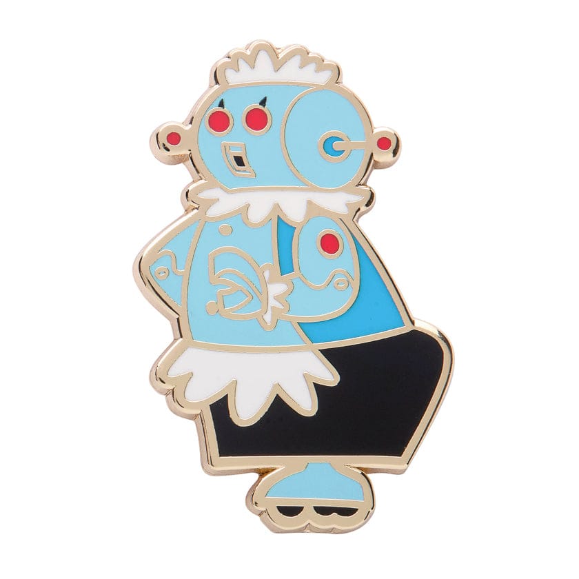 Rosi the Robot Enamel Pin  -  Erstwilder  -  Quirky Resin and Enamel Accessories