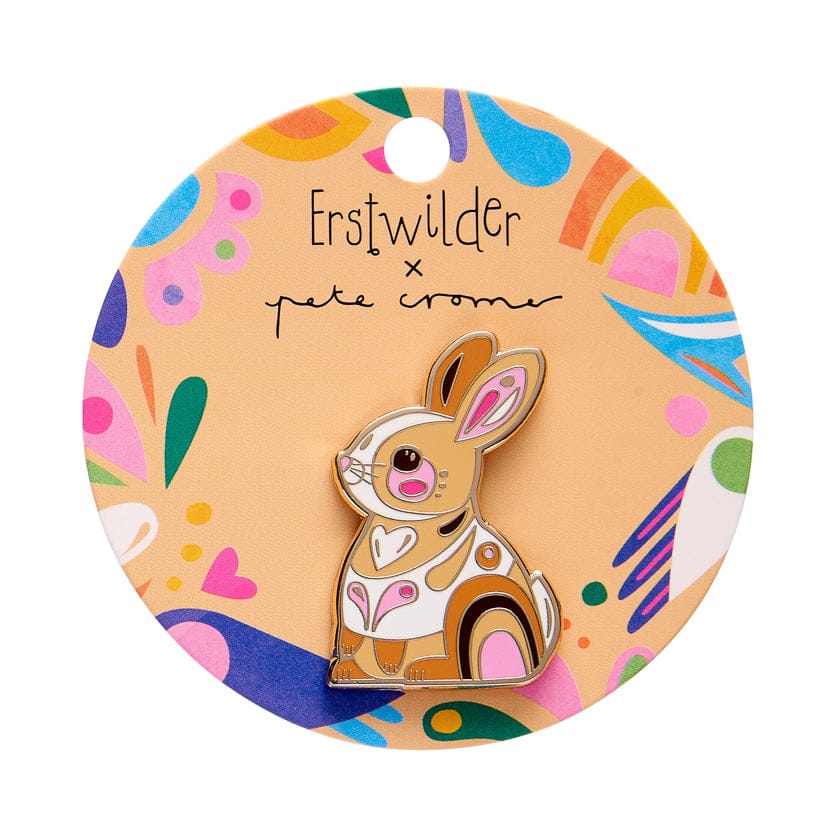 Maple the Bunny Enamel Pin  -  Erstwilder  -  Quirky Resin and Enamel Accessories