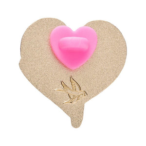 Nestled in Love Enamel Pin  -  Erstwilder  -  Quirky Resin and Enamel Accessories
