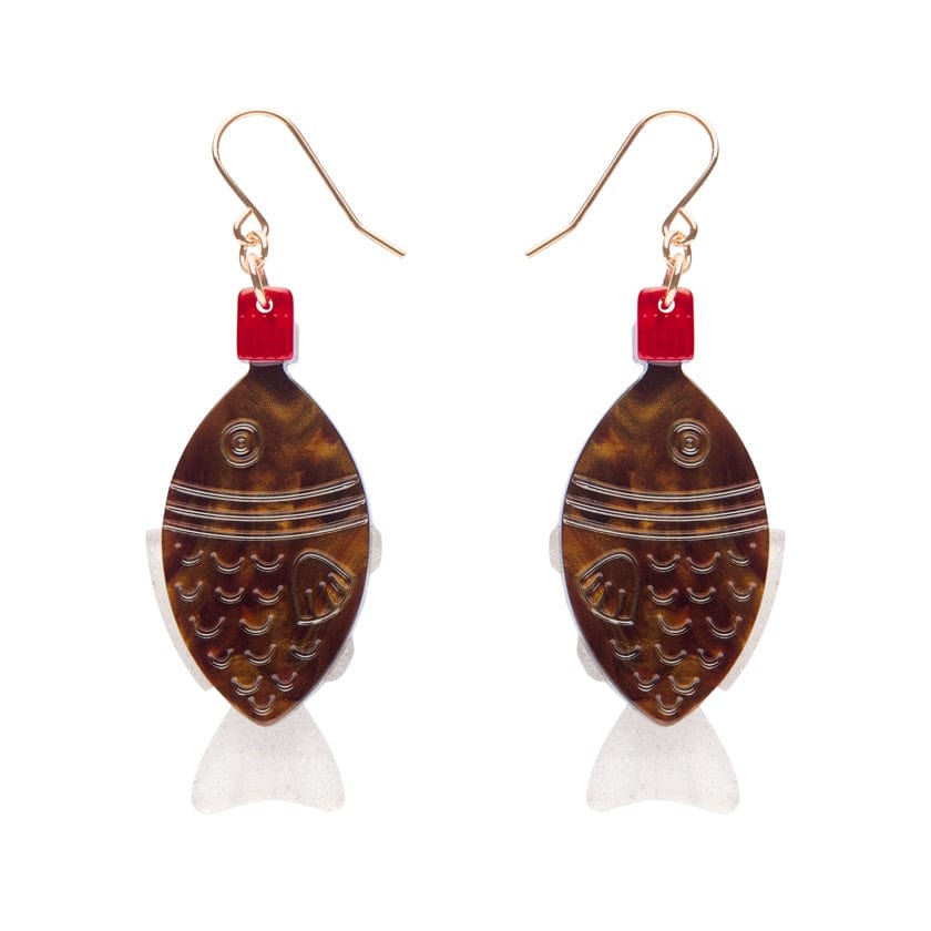 Soy Sensations Drop Earrings  -  Erstwilder  -  Quirky Resin and Enamel Accessories