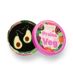 Avocado Affair Drop Earrings  -  Erstwilder  -  Quirky Resin and Enamel Accessories