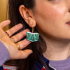 Story Book Drop Earrings - Emerald
