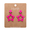 Double Star Stud Earrings – Pink  -  Erstwilder Essentials  -  Quirky Resin and Enamel Accessories